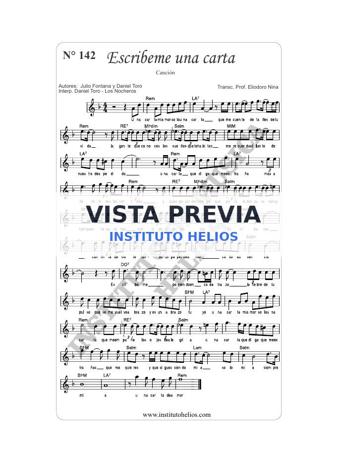 Vista previa de Escribeme una carta